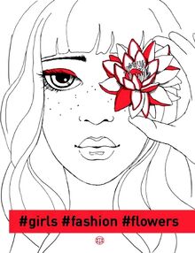 розмальовка #girls#fashion#flowers (помаранчева) розмальовка #girls#fashion#flowers (помаранчева)