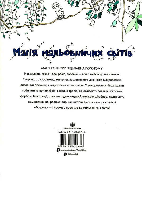 розмальовка Магія мальовничих світів Ціна (цена) 256.00грн. | придбати  купити (купить) розмальовка Магія мальовничих світів доставка по Украине, купить книгу, детские игрушки, компакт диски 3