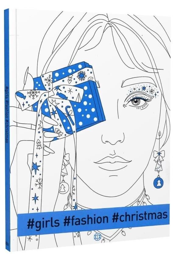 розмальовка #girls#fashion#christmas (блакитна) Ціна (цена) 117.00грн. | придбати  купити (купить) розмальовка #girls#fashion#christmas (блакитна) доставка по Украине, купить книгу, детские игрушки, компакт диски 0