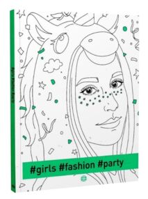 розмальовка #girls#fashion#party (зелена)