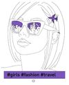 розмальовка #girls#fashion#Travel (фіолетова) Ціна (цена) 130.00грн. | придбати  купити (купить) розмальовка #girls#fashion#Travel (фіолетова) доставка по Украине, купить книгу, детские игрушки, компакт диски 0