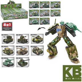 Конструктор військовий танк від 146 деталей в асортименті  KB 3006