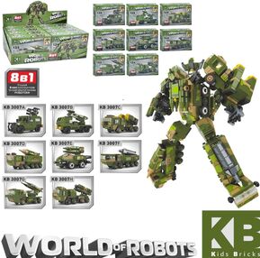 Конструктор KB 3007 військовий машина від 124 деталей в асортименті