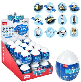 Конструктор М38-В1070 Sluban космічний транспорт, яйце-сюрприз 12 видів