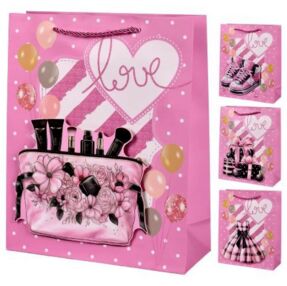 Пакет подарунковий паперовий S Love 3D 18 х 23 х 10 см R98484-S