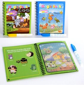 Книжка для малювання 826P на пружині, маркер 3 види