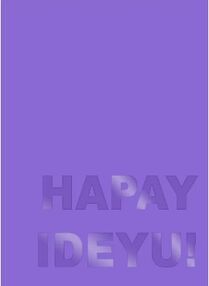 блокнот формат А6 64 аркуша HAPAY IDEYU! (фіолетовий) 110х154