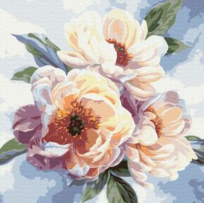Розпис по номерах 40х40 КНО3213 Краса півоній "Ідейка"