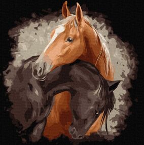 Розпис по номерах 40х40 КНО4297 Граціозна краса "Ідейка"