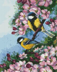 Алмазна мозаїка 40х50 АМО7519 Нерозлучна пара "Ідейка"