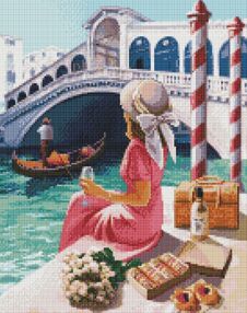 Алмазна мозаїка 40х50 АМО7525 Чарівна Венеція "Ідейка"