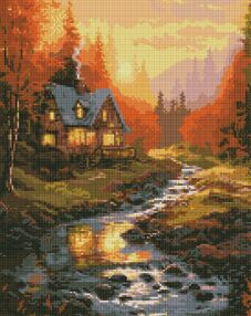 Алмазна мозаїка 40х50 АМО7658 Сонячна долина "Ідейка"