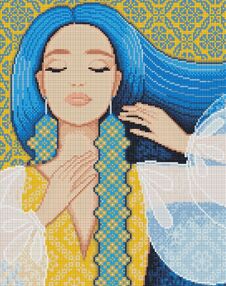 Алмазна мозаїка 40х50 АМО7660 Вишукана українка "Ідейка"