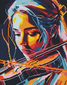 Алмазна мозаїка 40х50 АМО7788 Віртуозна скрипалька "Ідейка"