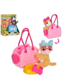 кіт плюшевий 10 см сумка обруч маска миска 2 кольори