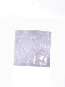 наліпки світовідбиваючі мячі зірочки 4 штуки на листі в асортименті