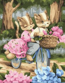 Розпис по номерах 40х50 КНО2417 Романтична поїздка  "Ідейка"