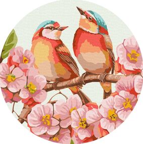 Розпис по номерах d33см КНО-R1024  Весняне цвітіння "Ідейка"