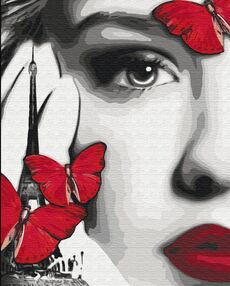 Розпис по номерах 40х50 BS32250  Глибокий погляд   brushme Брашми