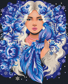 Розпис по номерах 40х50 BS53866 Вона-Зима  brushme Брашми