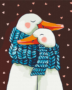 Розпис по номерах 40х50 BS53877 Зігріваючі обійми  brushme Брашми