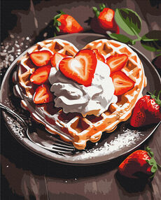 Розпис по номерах 40х50 BS53878 Солодкий десерт  brushme Брашми