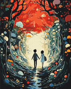 Розпис по номерах 40х50 BS53880 Казка для двох  brushme Брашми