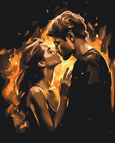 Розпис по номерах 40х50 BS53889 Полумя кохання  brushme Брашми