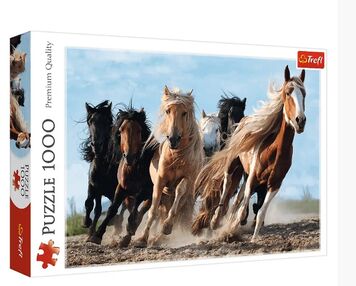 Пазли 1000 елементів Скачуть коні DDFA  Trefl 0446