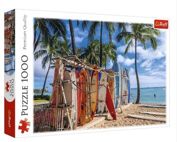 Пазли 1000 елементів Пляж Вайкікі Гаваї Trefl 10742