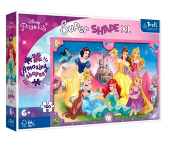 Пазли 160 ел XL 50025 Супер форми - Рожевий світ принцес/ Trefl