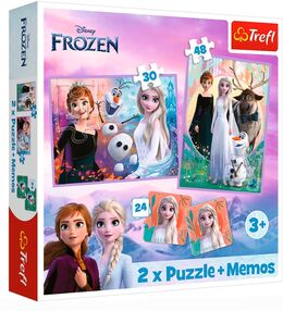 Пазли 2 в 1 + Мемо 93335 Принцеси Дісней/ Крижане серце 2Trefl