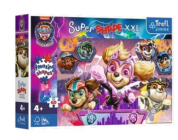 Пазли 60 ел XXL 50036 Супер форми - Щасливі цуценята / Щенячий патрульTrefl