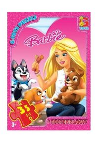 ИД Пазли 35 ел midi G-Toys ліцензія  BA017 Barbie