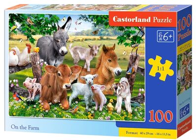 пазли castorland 100 елементів на фермі 111138