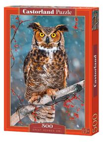 пазли castorland 500 елементів great homer owl 52387