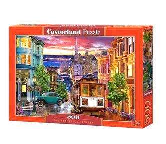 пазли castorland 500 елементів san francisco trolley артикул 53391