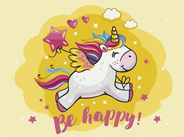 Розпис по номерах 30х40 KBS0110 Щасливий єдиноріг  brushme Брашми Ціна (цена) 153.90грн. | придбати  купити (купить) Розпис по номерах 30х40 KBS0110 Щасливий єдиноріг  brushme Брашми доставка по Украине, купить книгу, детские игрушки, компакт диски 0