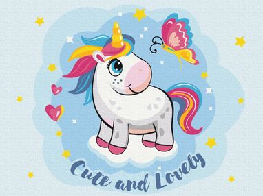 Розпис по номерах 30х40 KBS0111 Милий єдиноріг