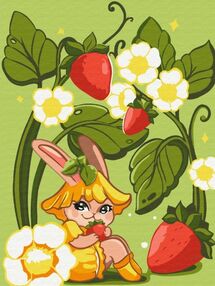 Розпис по номерах 30х40 KBS0142 Лісова суничка  brushme Брашми