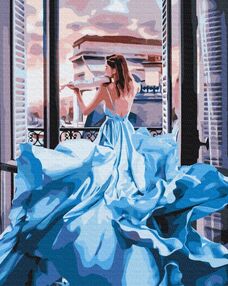 Розпис по номерах 40х50 BS34902 Дівчина в сукні