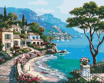 Розпис по номерах 40х50 BS51971 Італійська набережна