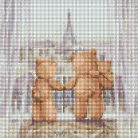 Алмазна мозаїка 30х30 АМО7877 Родинна подорож "Ідейка"