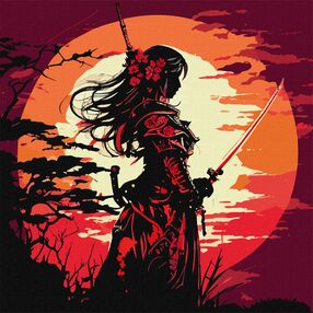 Розпис по номерах 40х40 КНО5007 Краса та сила "Ідейка"