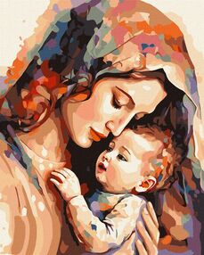 Розпис по номерах 40х50 КНО8341 Тепло матері "Ідейка"