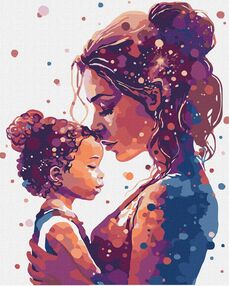 Розпис по номерах 40х50 КНО8345 Обійми матері "Ідейка"