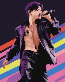 Розпис по номерах 40х50 КНО8376  Мелодія голосу "Ідейка"