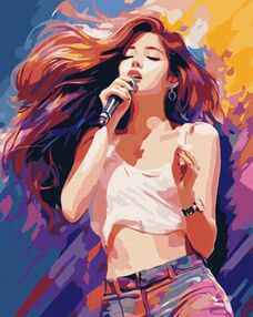 Розпис по номерах 40х50 КНО8377  Чарівний голос "Ідейка"