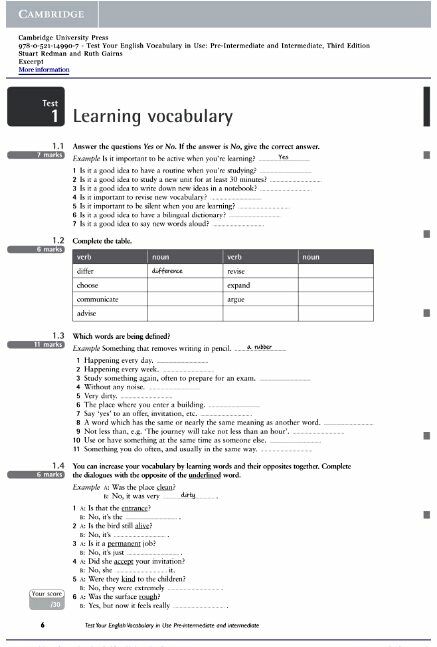 Test Your English Vocabulary in Use 3rd Edition Pre-Intermediate  with answers Ціна (цена) 422.00грн. | придбати  купити (купить) Test Your English Vocabulary in Use 3rd Edition Pre-Intermediate  with answers доставка по Украине, купить книгу, детские игрушки, компакт диски 4