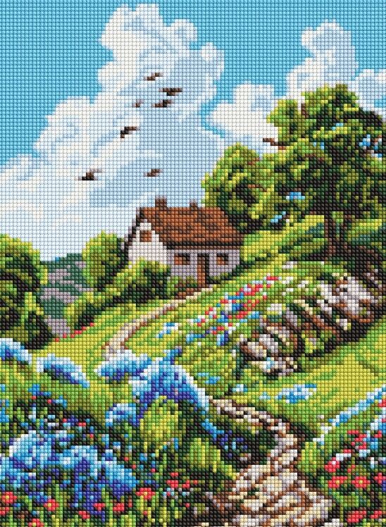 Алмазна мозаїка 30х40 АМО20444 Затишна хатинка на пагорбі Ідейка Ціна (цена) 289.00грн. | придбати  купити (купить) Алмазна мозаїка 30х40 АМО20444 Затишна хатинка на пагорбі Ідейка доставка по Украине, купить книгу, детские игрушки, компакт диски 0